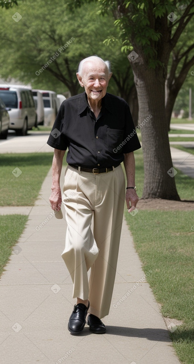 Elderly male with  black hair