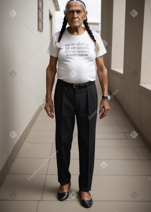 Ecuadorian elderly male with  black hair