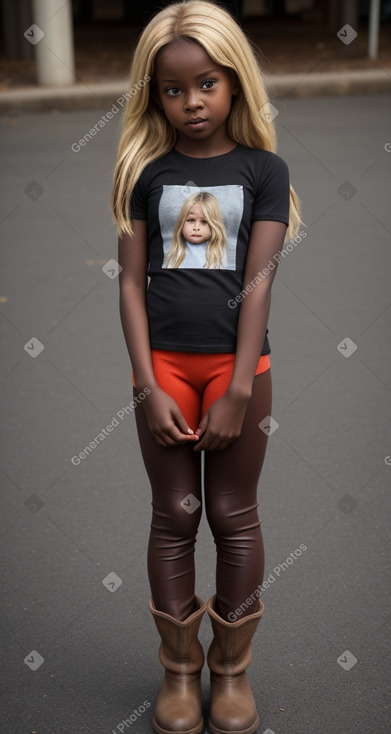 Child girl with  blonde hair