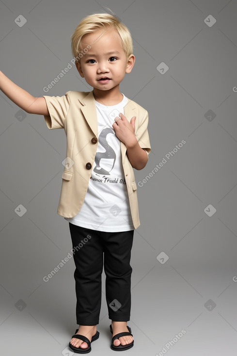 Indonesian infant boy with  blonde hair