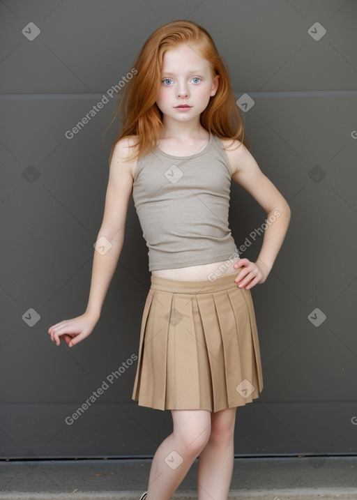 Child female with  ginger hair