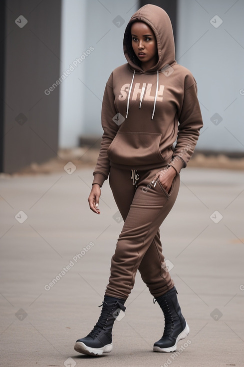 Somali adult female with  brown hair