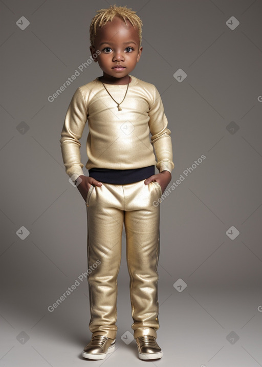 Senegalese infant boy with  blonde hair