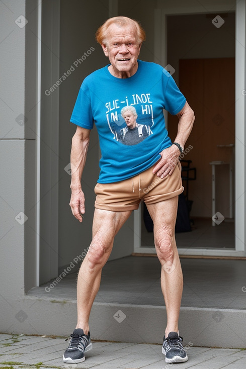 Norwegian elderly male with  ginger hair