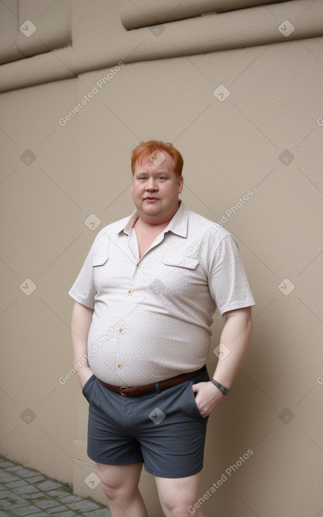 Czech middle-aged male with  ginger hair