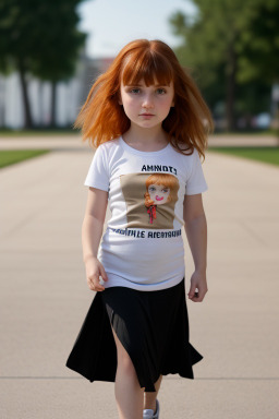 Albanian infant girl with  ginger hair