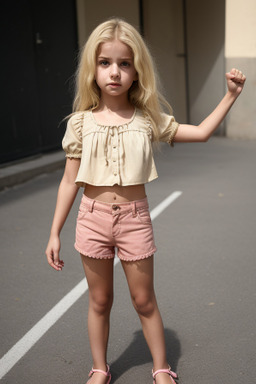 Turkish child girl with  blonde hair