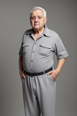 Romanian elderly male with  gray hair