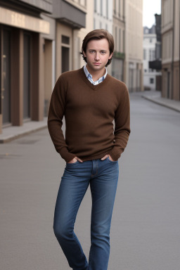 Belgian adult male with  brown hair