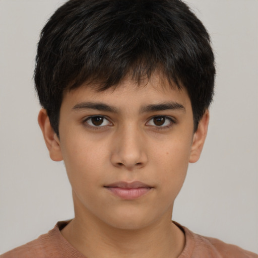 Neutral asian young-adult male with short  brown hair and brown eyes