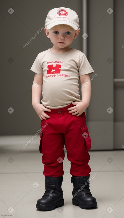 Polish infant boy with  blonde hair