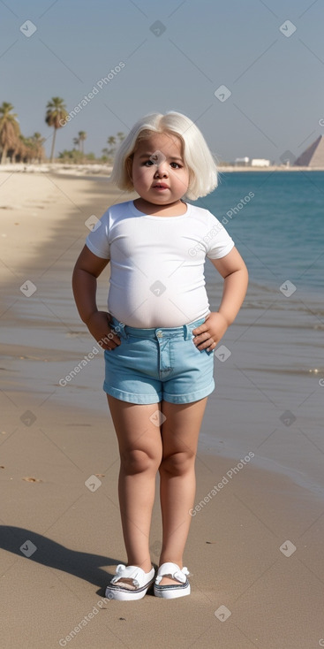 Egyptian infant girl with  white hair