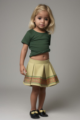 Ecuadorian infant girl with  blonde hair