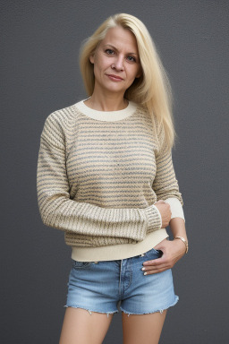 Romanian 45 years female with  blonde hair