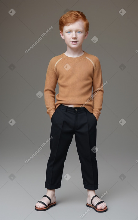 Australian child boy with  ginger hair