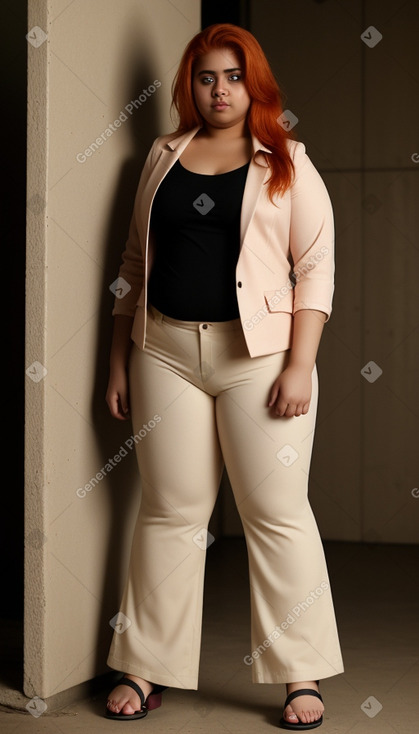 Saudi arabian young adult female with  ginger hair