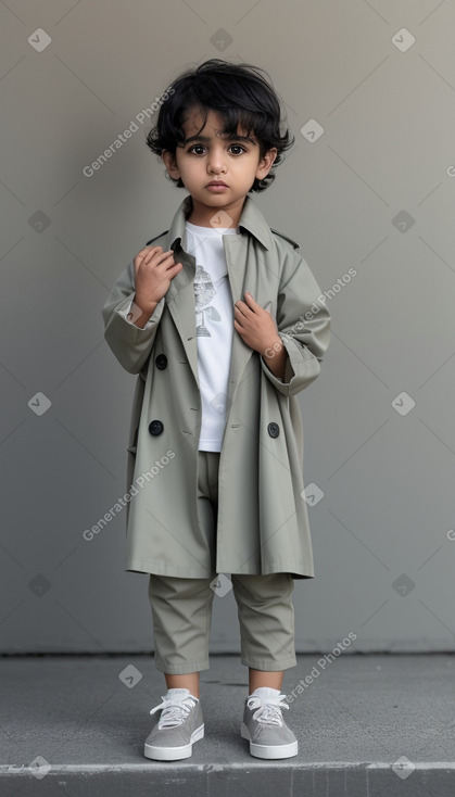 Emirati infant boy with  gray hair