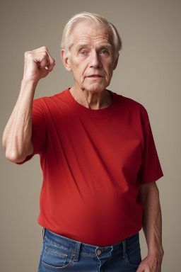 Canadian elderly male with  blonde hair