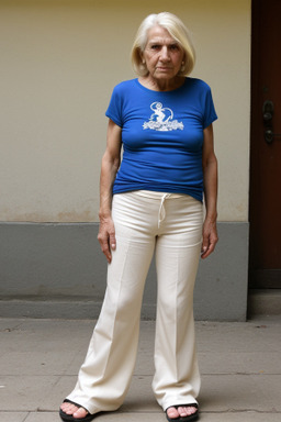 Uruguayan elderly female with  blonde hair