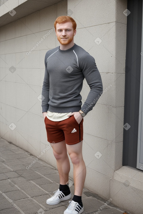 Greek young adult male with  ginger hair