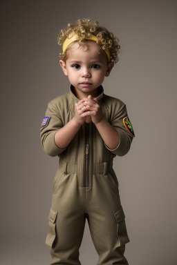 Venezuelan infant boy with  blonde hair