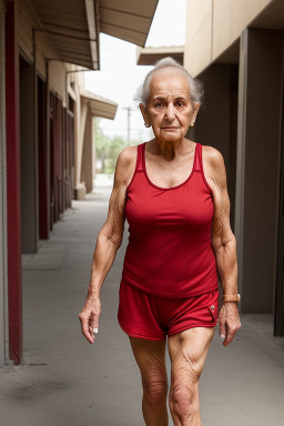 Lebanese elderly female with  brown hair