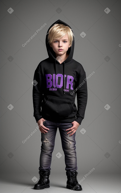 Child boy with  blonde hair