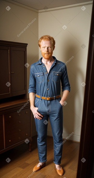 African 45 years male with  ginger hair