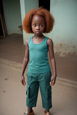 Ghanaian child girl with  ginger hair