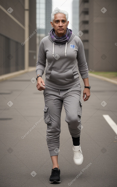 Panamanian adult non-binary with  gray hair