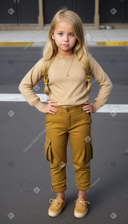 Child female with  blonde hair