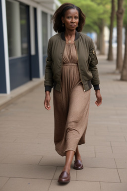 Senegalese middle-aged female with  brown hair