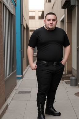 Romanian young adult male with  black hair