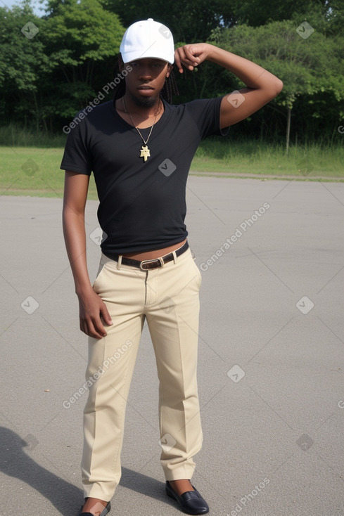 Jamaican adult male with  blonde hair