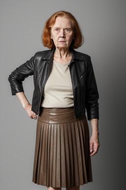 Danish elderly female with  ginger hair