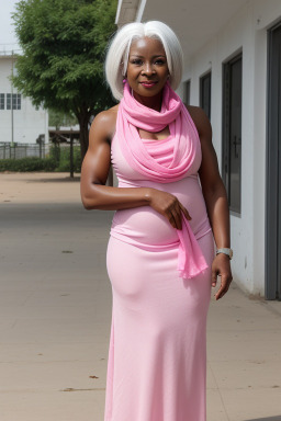 Nigerian 45 years female with  white hair