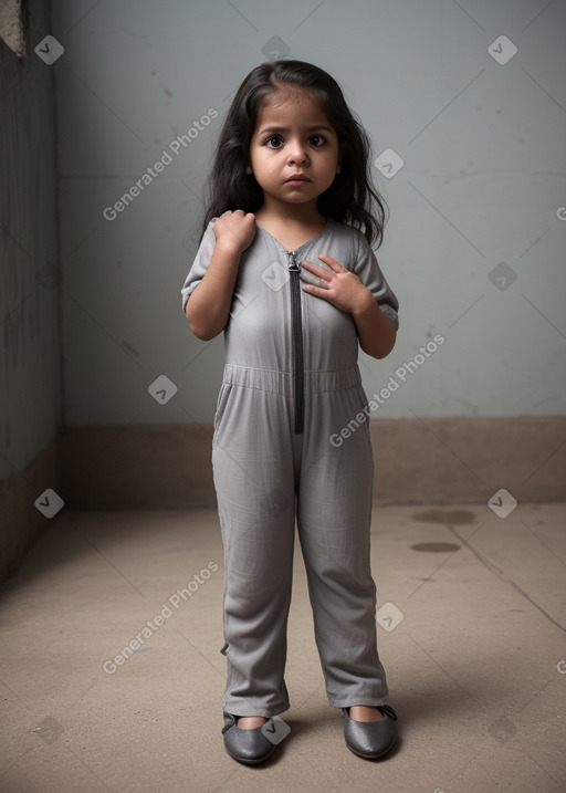 Nicaraguan infant girl with  gray hair