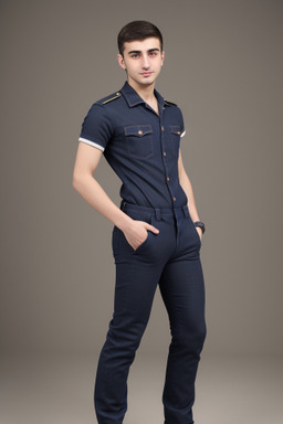 Azerbaijani young adult male with  brown hair