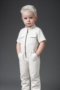 Australian infant boy with  white hair