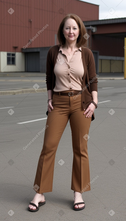 45 years female with  brown hair