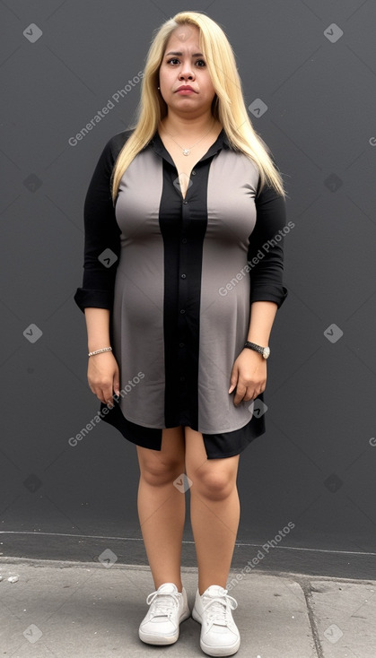 Venezuelan 45 years female with  blonde hair