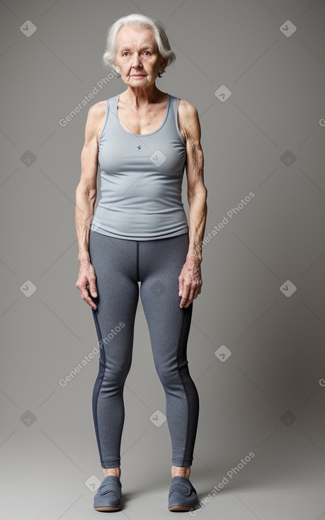 Danish elderly female with  gray hair