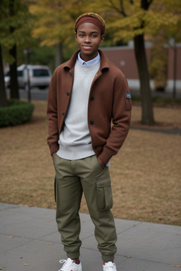 Teenager male with  blonde hair