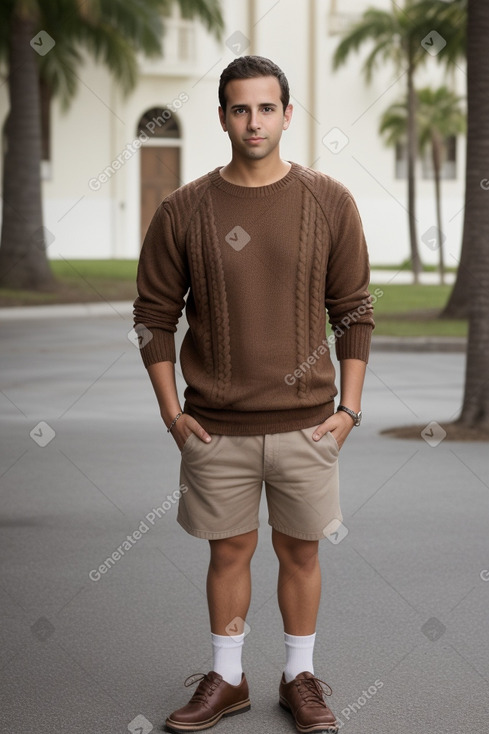 Puerto rican adult male with  brown hair