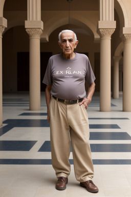 Jordanian elderly male with  brown hair