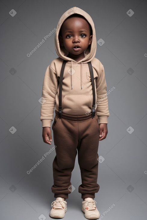 Tanzanian infant boy with  brown hair