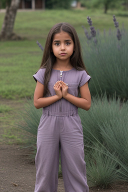 Guatemalan child girl with  brown hair