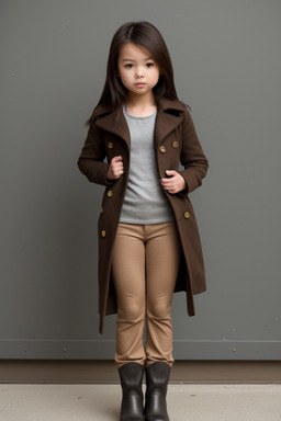 Child female with  brown hair