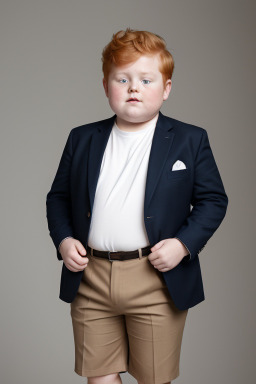 French child boy with  ginger hair