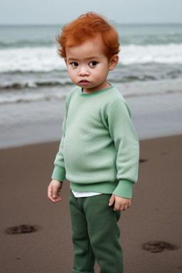 Indonesian infant boy with  ginger hair